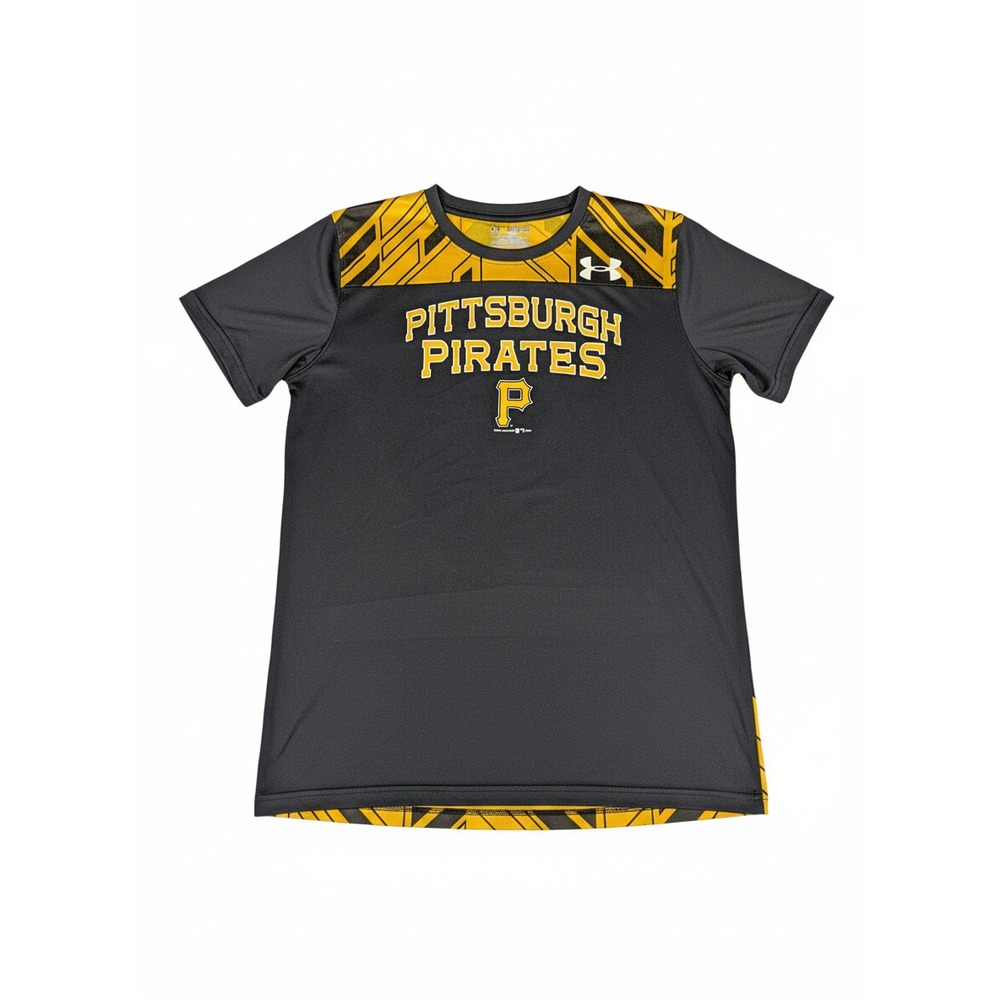 Under Armour Pittsburgh Pirates Youth XL Geo Pattern Graphic Print Poly T-Shirt